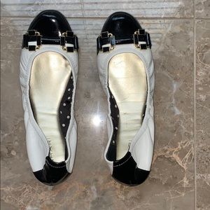 White and black shoes